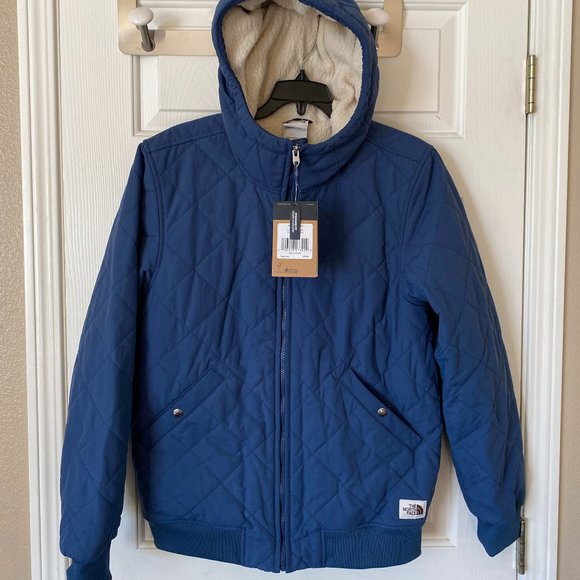 The North Face Men's Cuchillo Insulated Quilted Full Zip Hoodie Fleece Jacket
